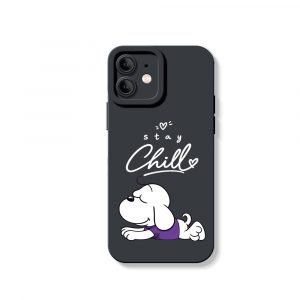 Stay Chill Pup Silicone Case for Apple iPhone Series