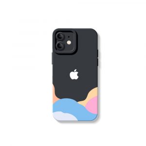 Dreamy Horizon Color Block Silicone Case for Apple iPhone Series