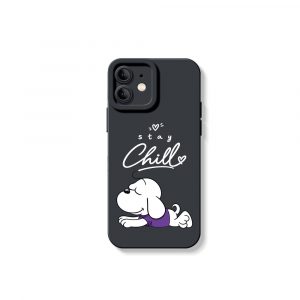 Stay Chill Pup Silicone Case for Apple iPhone Series