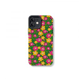 Vibrant Floral Fiesta Silicone Case for Apple iPhone Series