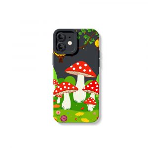 Enchanted Forest Mushrooms Silicone Case for Apple iPhone Series