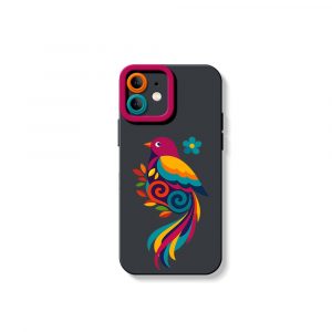 Vibrant Feathered Fantasy Silicone Case for Apple iPhone Series