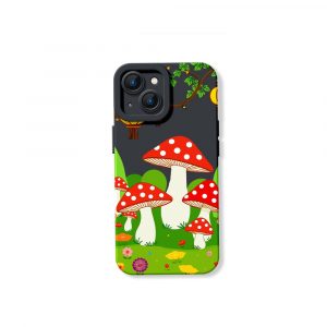 Enchanted Forest Mushrooms Silicone Case for Apple iPhone Series