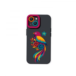 Vibrant Feathered Fantasy Silicone Case for Apple iPhone Series