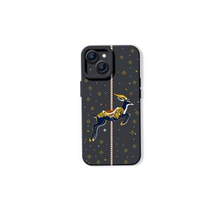 Starry Night Carousel Deer Silicone Case for Apple iPhone Series