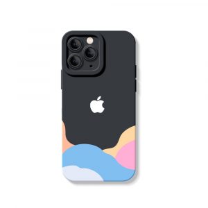 Dreamy Horizon Color Block Silicone Case for Apple iPhone Series