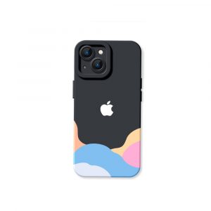 Dreamy Horizon Color Block Silicone Case for Apple iPhone Series
