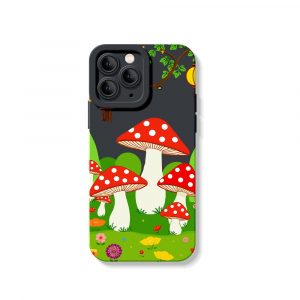 Enchanted Forest Mushrooms Silicone Case for Apple iPhone Series