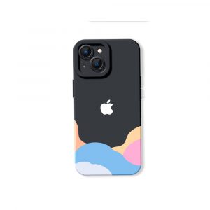 Dreamy Horizon Color Block Silicone Case for Apple iPhone Series