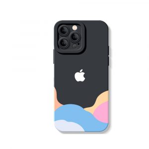 Dreamy Horizon Color Block Silicone Case for Apple iPhone Series