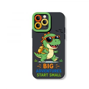 Adventure Dino Delight Silicone Case for Apple iPhone Series