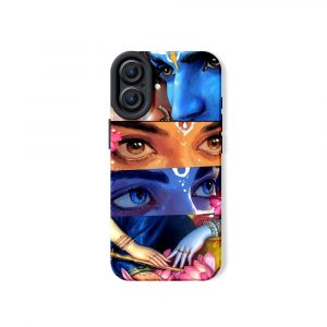 Enchanting Portraits Vibrant Artistry Silicone Case for Apple iPhone Series
