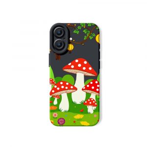 Enchanted Forest Mushrooms Silicone Case for Apple iPhone Series