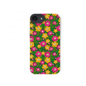 Vibrant Floral Fiesta Silicone Case for Apple iPhone Series