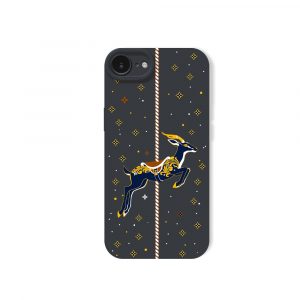 Starry Night Carousel Deer Silicone Case for Apple iPhone Series