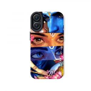 Enchanting Portraits Vibrant Artistry Silicone Case for Apple iPhone Series