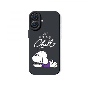 Stay Chill Pup Silicone Case for Apple iPhone Series