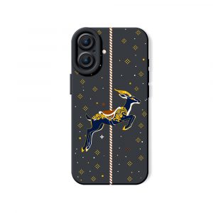 Starry Night Carousel Deer Silicone Case for Apple iPhone Series