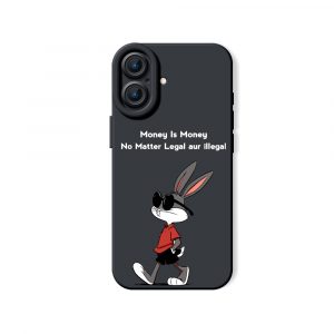 Cool Rabbit Vibe Money Talk Silicone Case for Apple iPhone Series