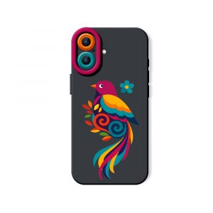 Vibrant Feathered Fantasy Silicone Case for Apple iPhone Series