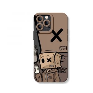 Masked Mischief Eco Chic Vibe Silicone Case for Apple iPhone Series - iPhone 16 Pro Max, Black