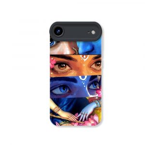 Enchanting Portraits Vibrant Artistry Silicone Case for Apple iPhone Series