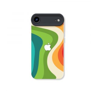 Retro Wave Vibrant Flow Silicone Case for Apple iPhone Series