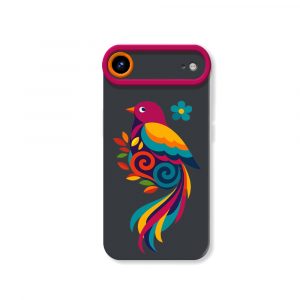 Vibrant Feathered Fantasy Silicone Case for Apple iPhone Series