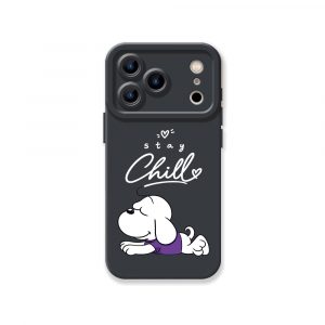 Stay Chill Pup Silicone Case for Apple iPhone Series