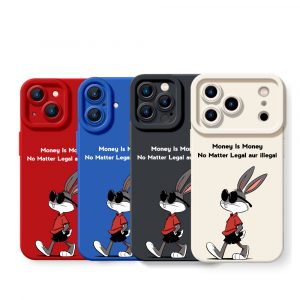 Cool Rabbit Vibe Money Talk Silicone Case for Apple iPhone Series