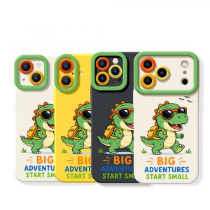 Adventure Dino Delight Silicone Case for Apple iPhone Series
