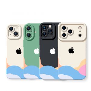 Dreamy Horizon Color Block Silicone Case for Apple iPhone Series