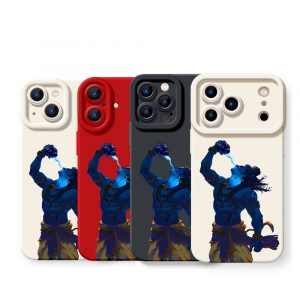 Vibrant Shiva Warrior Art Silicone Case for Apple iPhone Series