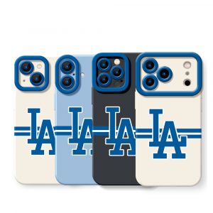 Urban Blue Line Design Silicone Case for Apple iPhone Series
