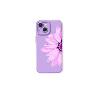 Blossom Bliss Pastel Pink Floral Silicone Case for Apple iPhone Series