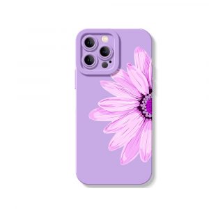 Blossom Bliss Pastel Pink Floral Silicone Case for Apple iPhone Series