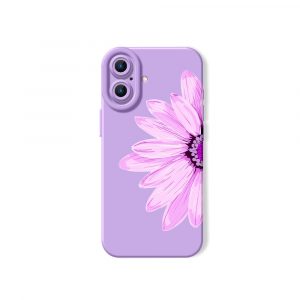 Blossom Bliss Pastel Pink Floral Silicone Case for Apple iPhone Series