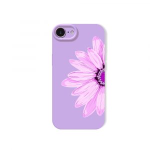 Blossom Bliss Pastel Pink Floral Silicone Case for Apple iPhone Series