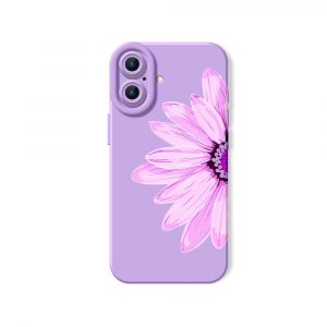 Blossom Bliss Pastel Pink Floral Silicone Case for Apple iPhone Series
