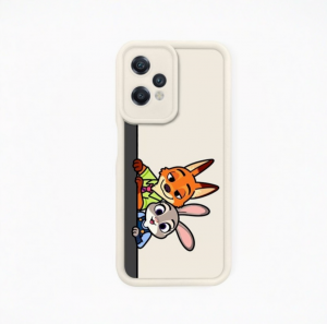 Playful Animal Friends Silicone Case for OnePlus Nord CE 2 Lite 5G - White