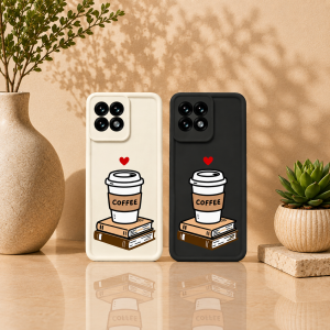 Coffee & Books Charm: Silicone Case for OnePlus 11R 5G