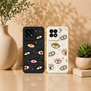 Vibrant Eye Patterns Silicone Case for OnePlus 11R 5G
