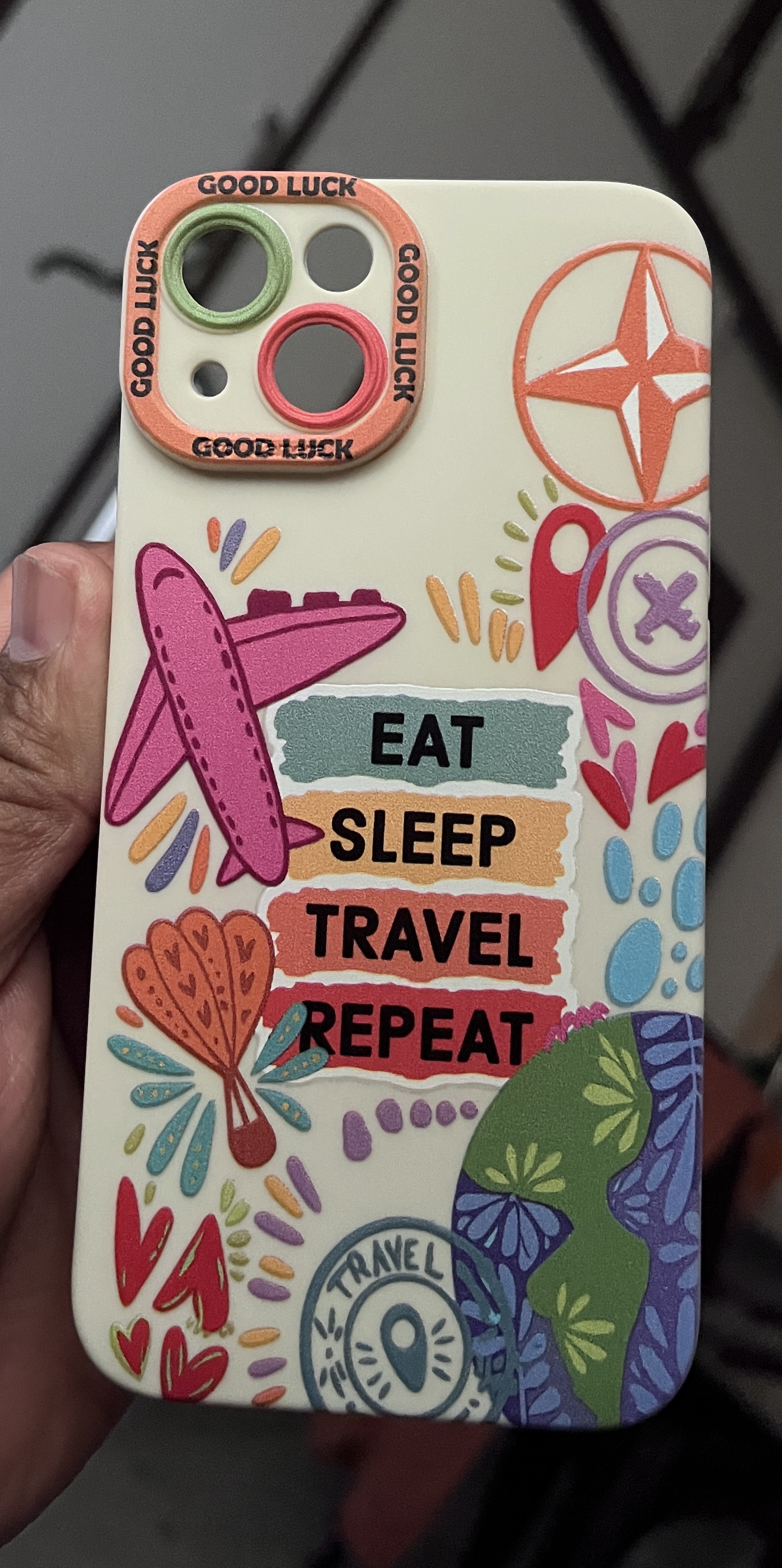 Customer photo of Travel Vibes Adventure Silicone Case for Apple iPhone Series