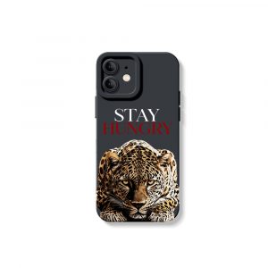 Wild Ambition Fierce Leopard Motivational Silicone Case for Apple iPhone Series