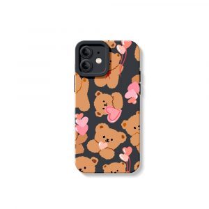 Teddy Love Parade Silicone Case for Apple iPhone Series