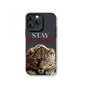 Wild Ambition Fierce Leopard Motivational Silicone Case for Apple iPhone Series