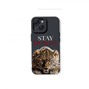 Wild Ambition Fierce Leopard Motivational Silicone Case for Apple iPhone Series