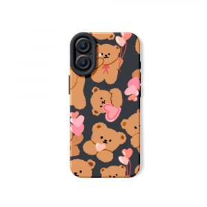 Teddy Love Parade Silicone Case for Apple iPhone Series