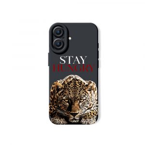 Wild Ambition Fierce Leopard Motivational Silicone Case for Apple iPhone Series