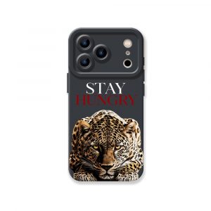 Wild Ambition Fierce Leopard Motivational Silicone Case for Apple iPhone Series